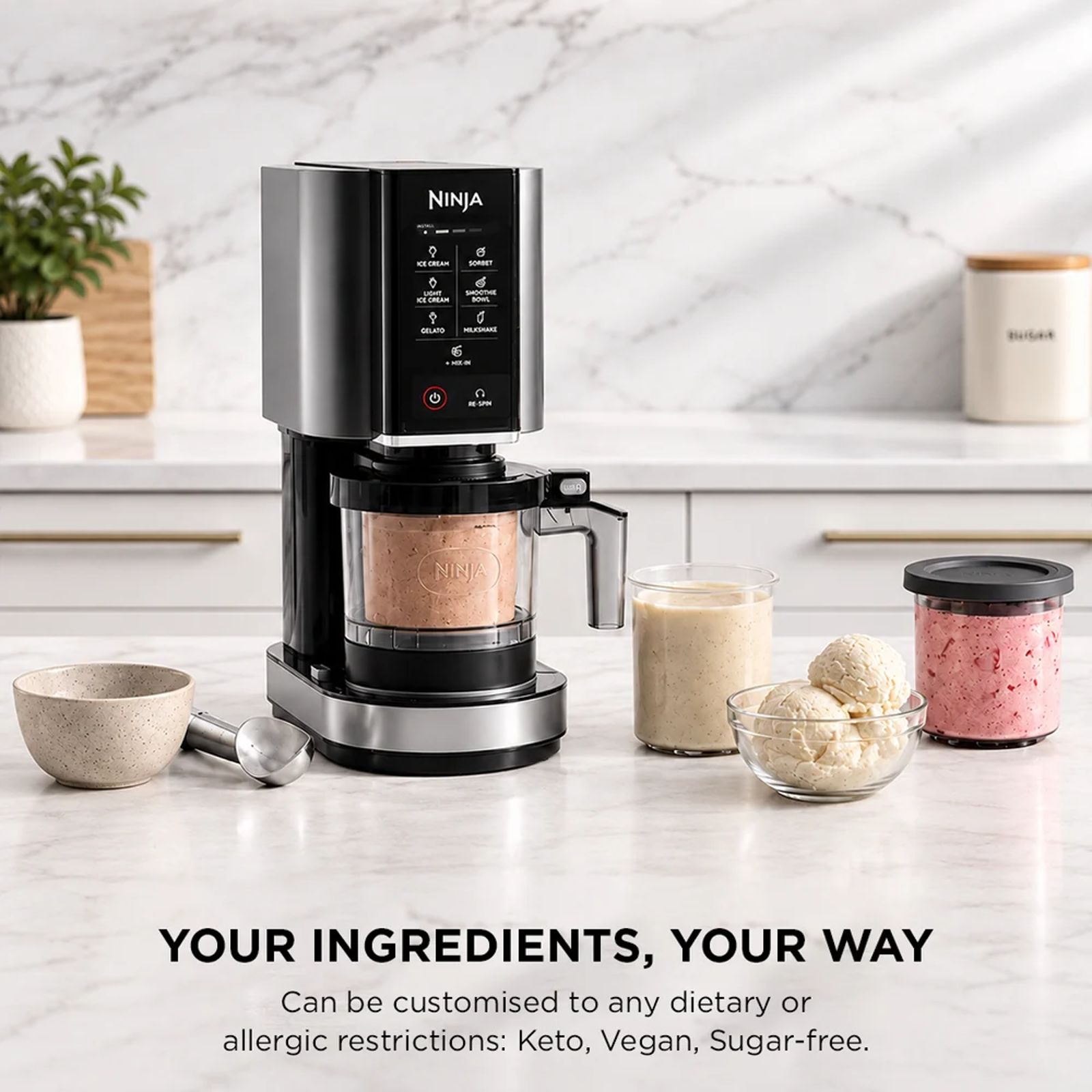 Buy NINJA CREAMi 800 Watts Ice Cream Maker (Creamify Technology